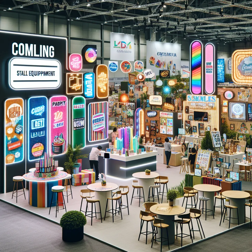 Kompleksowe wyposażenie targów skutecznie przyciągające klientów